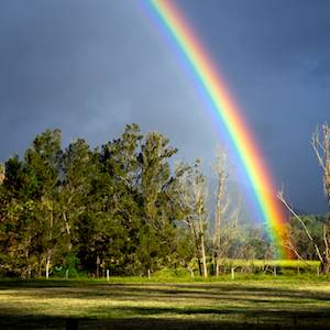 rainbows-enroute-to-Nightfall-wilderness-camp-luxury-tent-glamping-queensland-australia